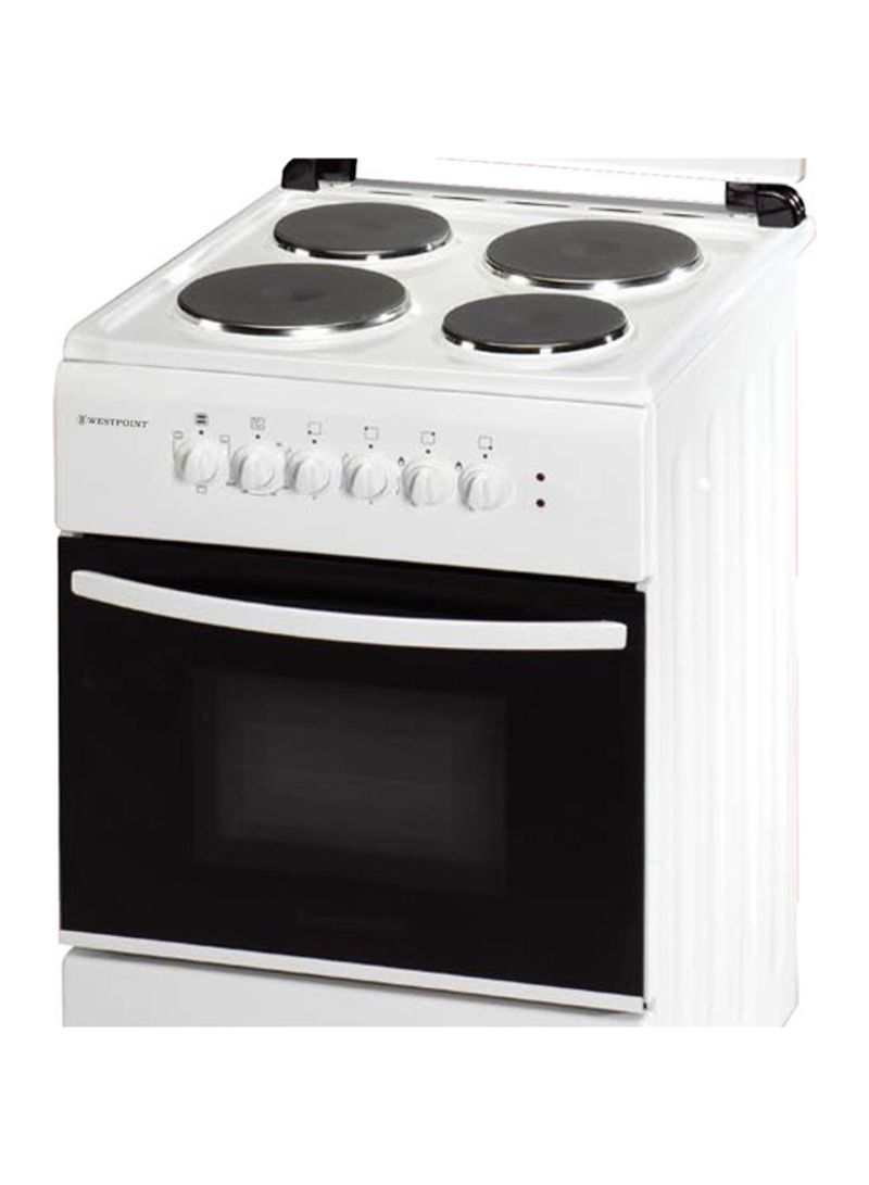 Electric Glass Lid Cooker with 4 Cooking Zones WCER6604E White